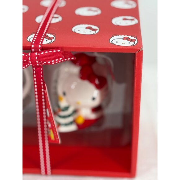 Hello Kitty Christmas Mug & Ornament Set Handcrafted Hand Painted Red Box - Picture 3 of 5